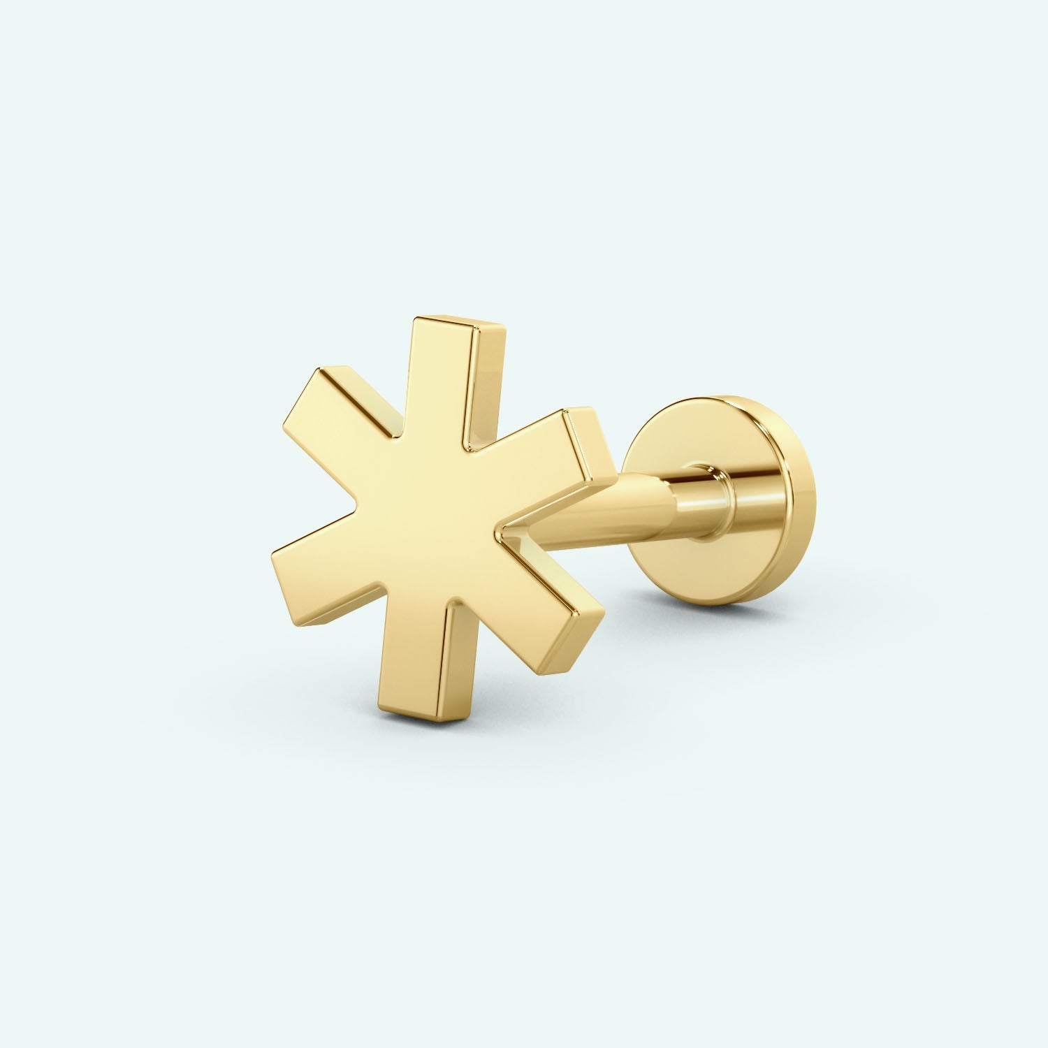 Asterisk Flat Back Earring