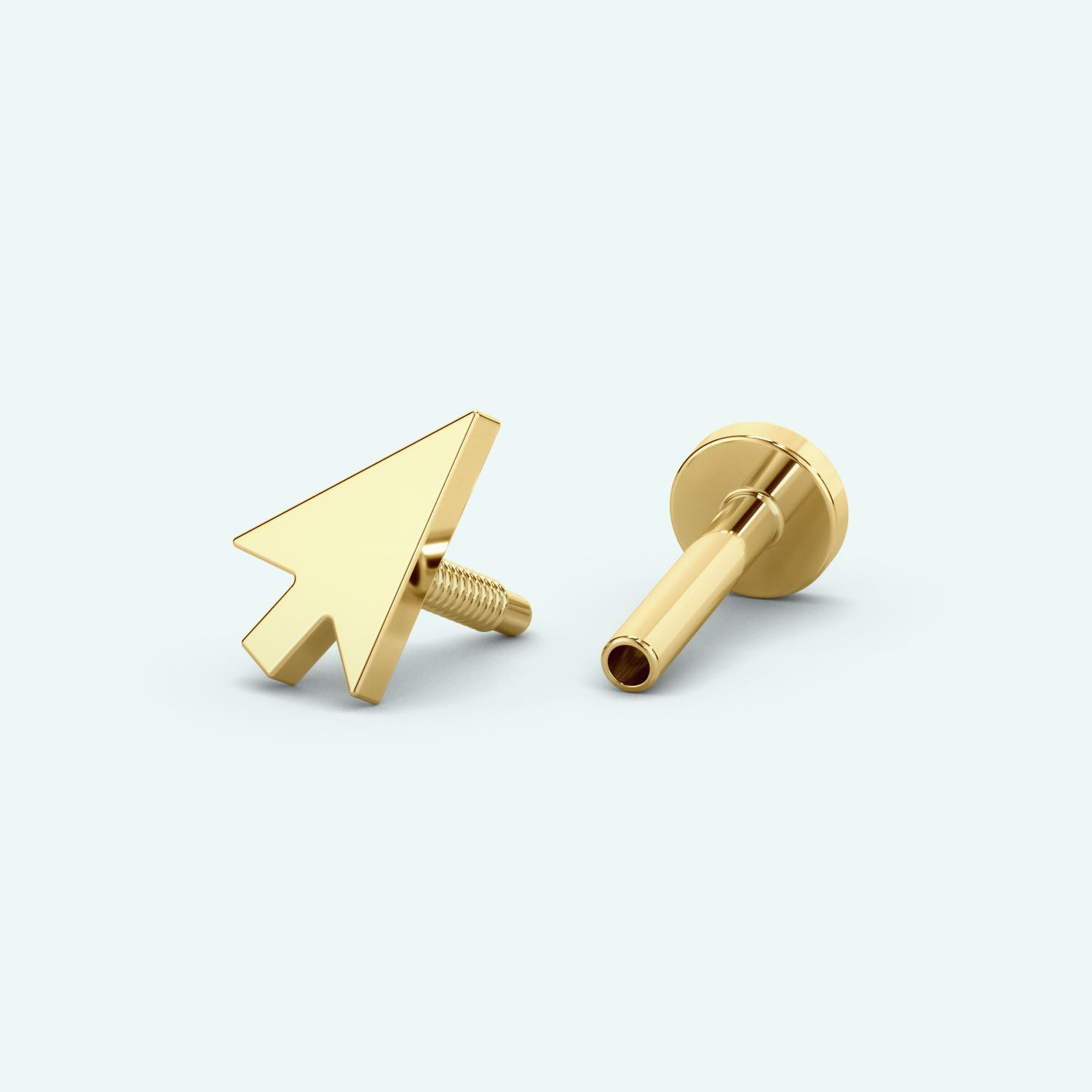 Cursor Flat Back Earring