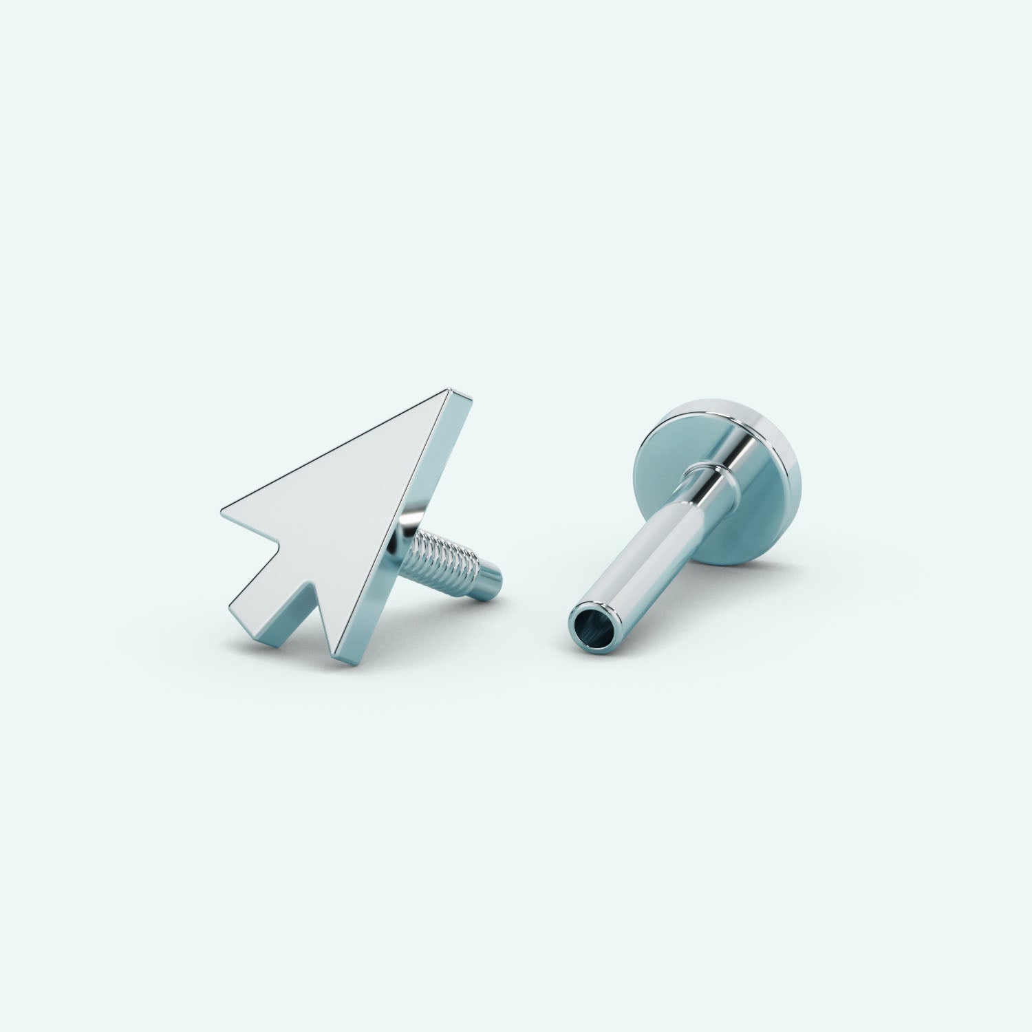 Cursor Flat Back Earring