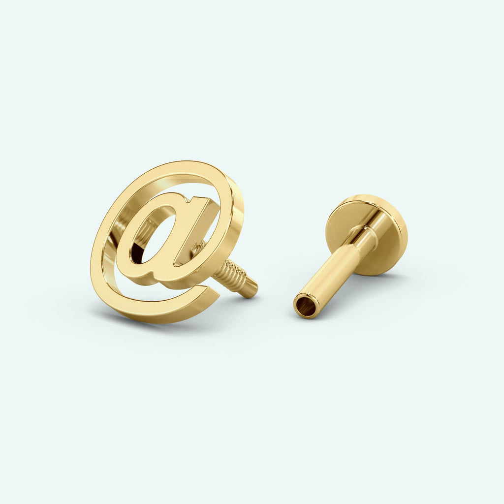 @ Flat Back Earring