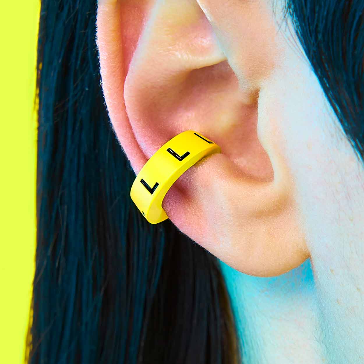 Size Ear Cuff - Yellow / L