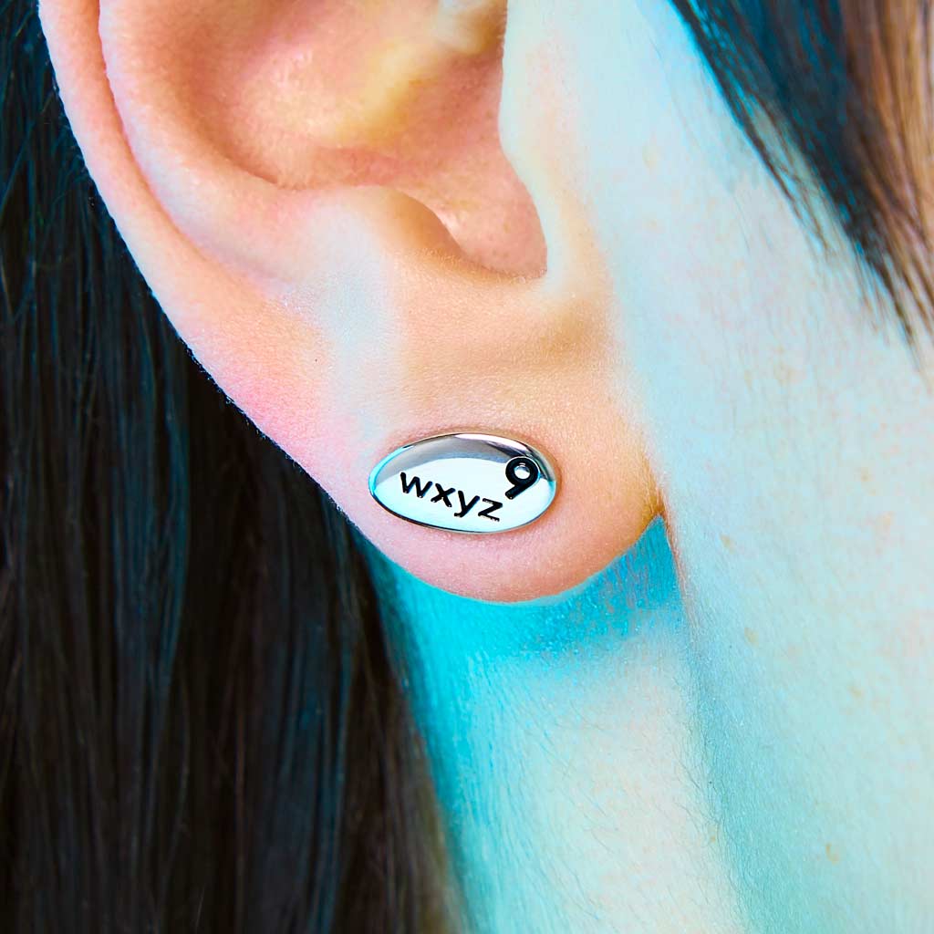 T9 Stud Earring - 9