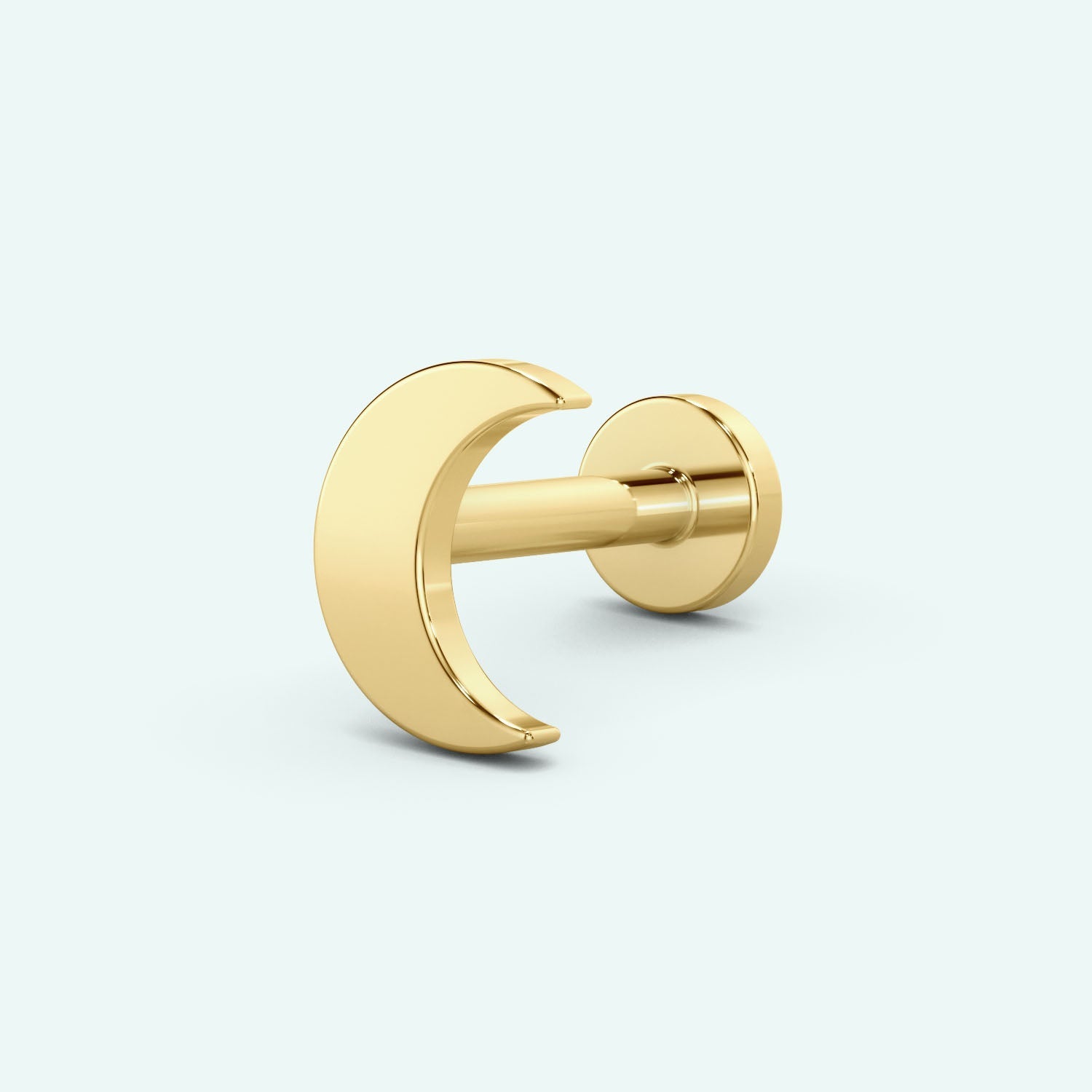 Moon Flat Back Earring