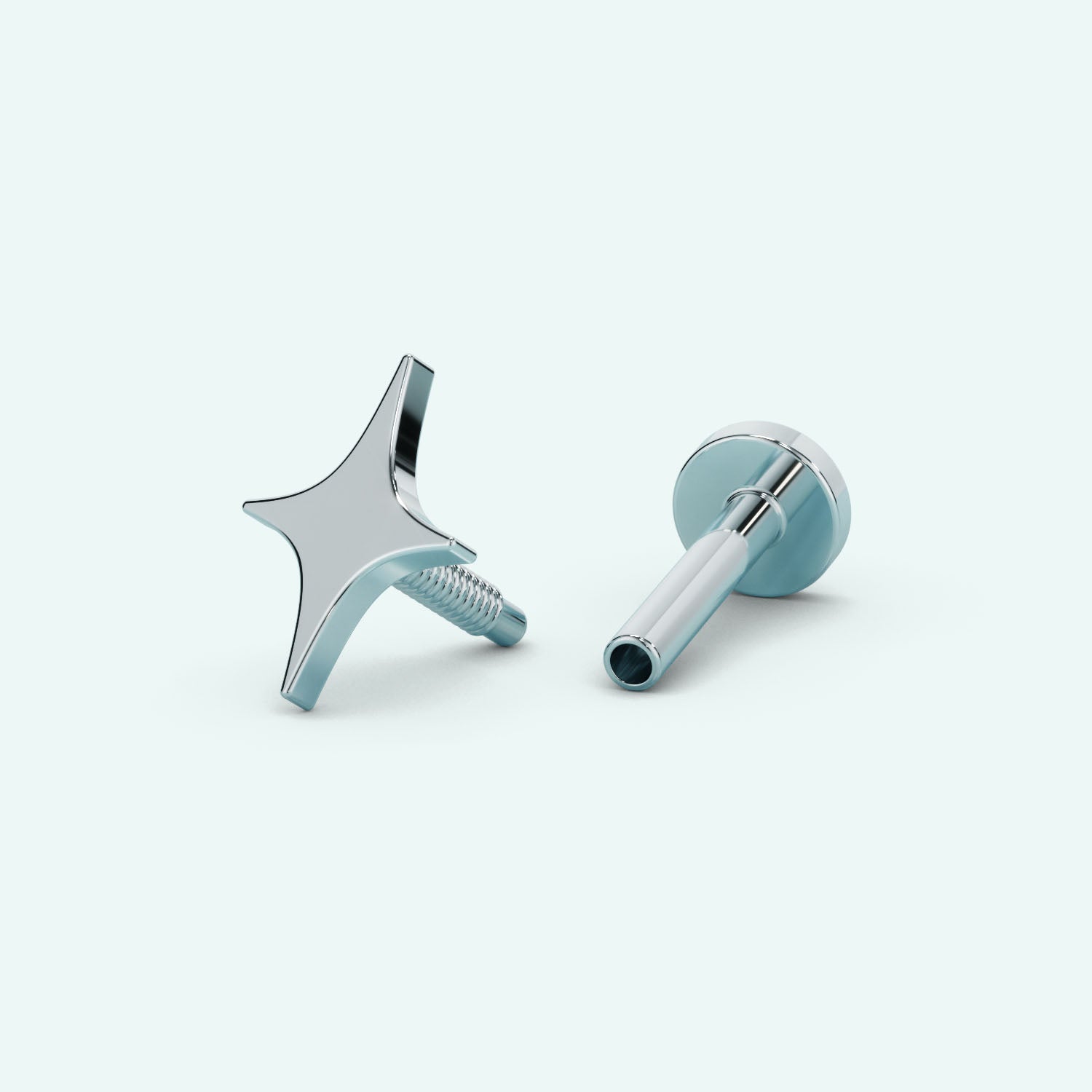Sparkle Flat Back Earring