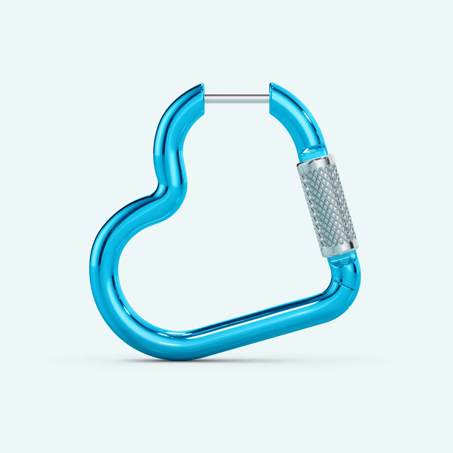 Mini Heart Carabiner Earring