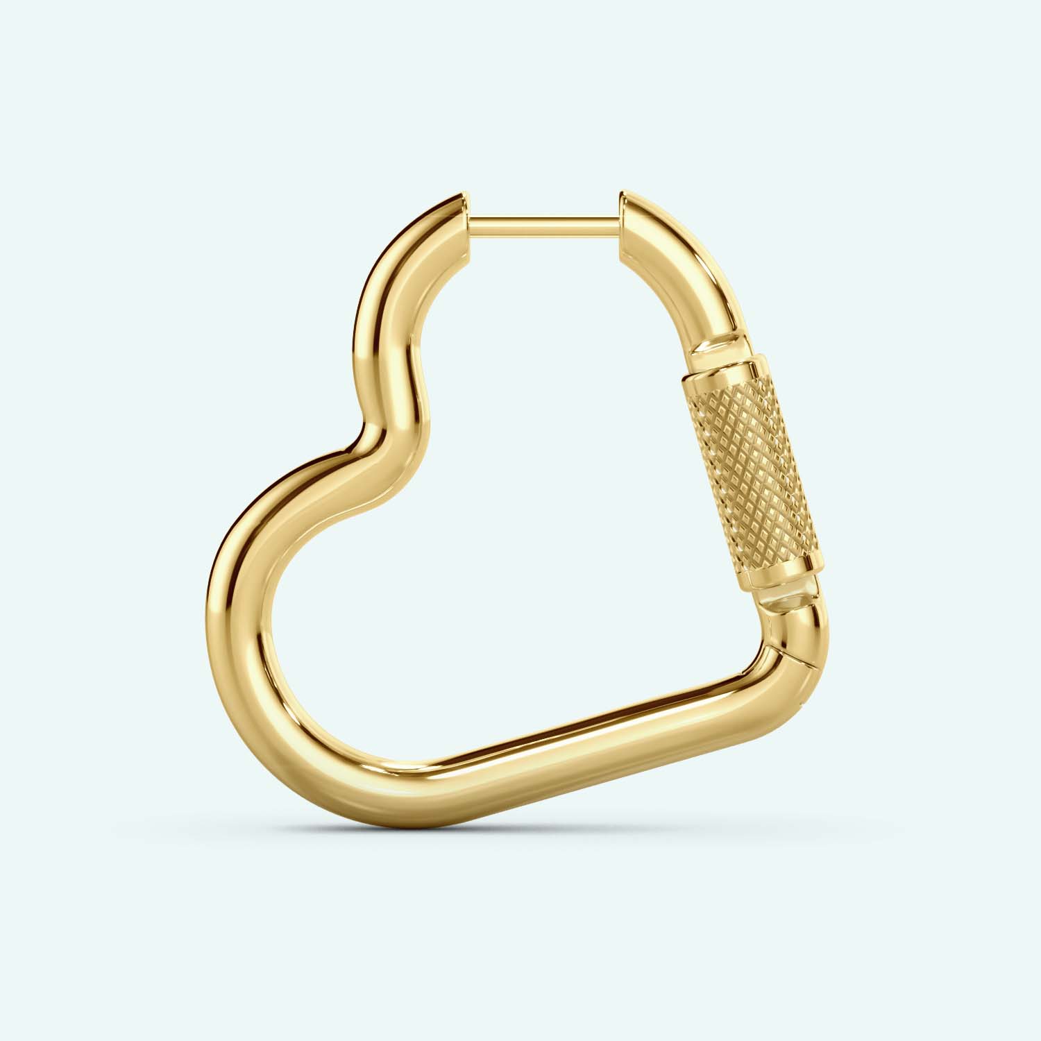 Mini Heart Carabiner Earring