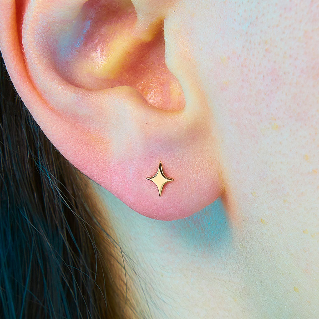 Sparkle Flat Back Earring