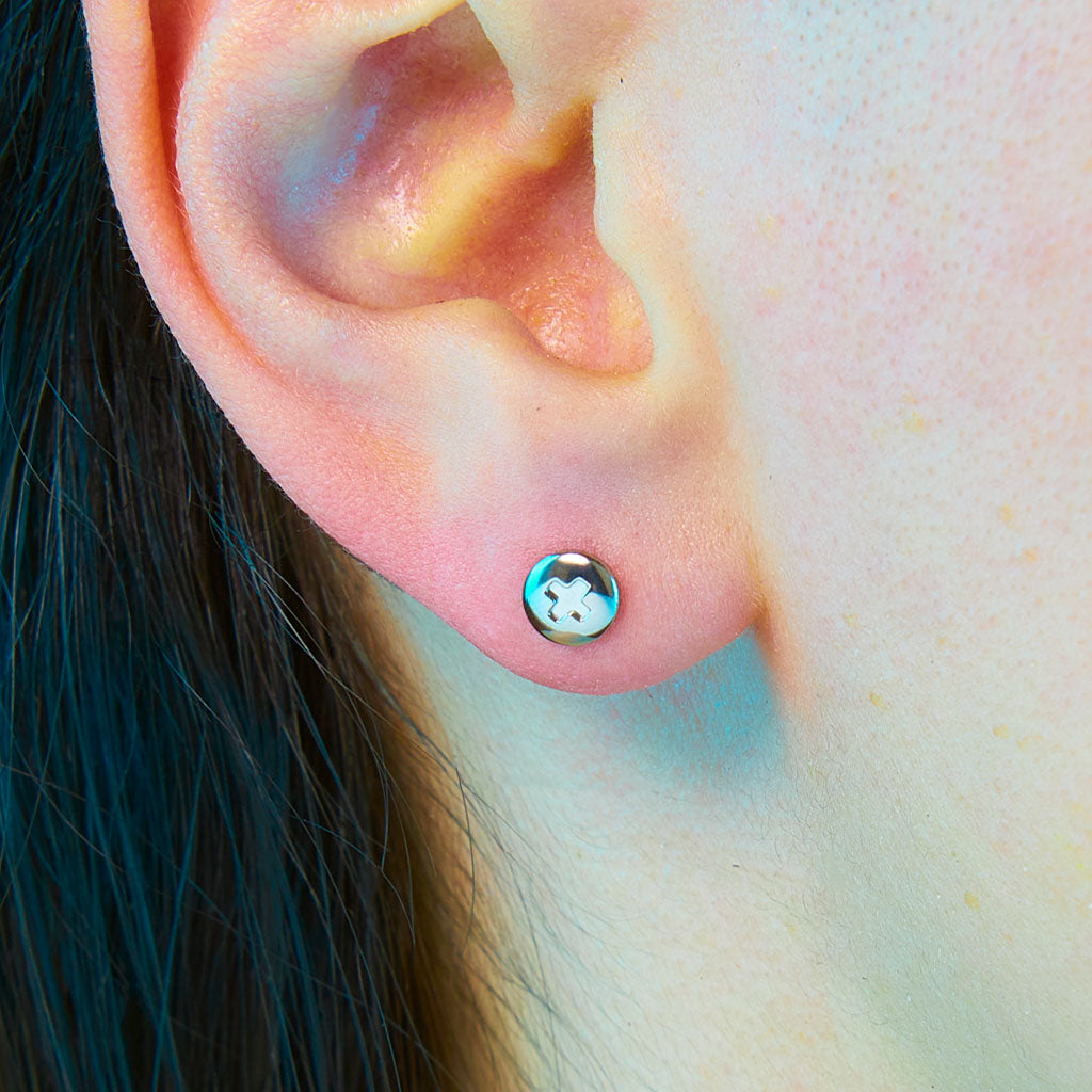 Screw Flat Back Earring