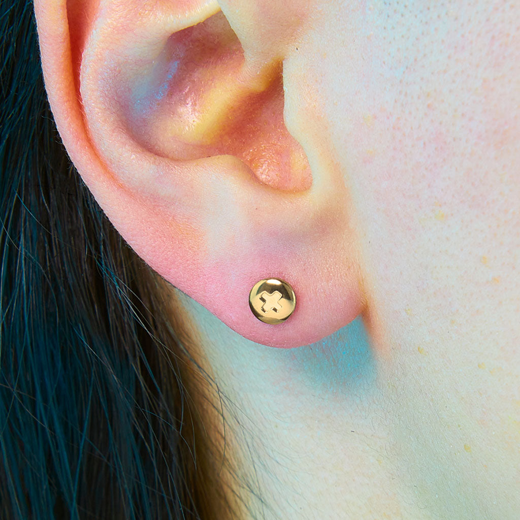 Screw Flat Back Earring