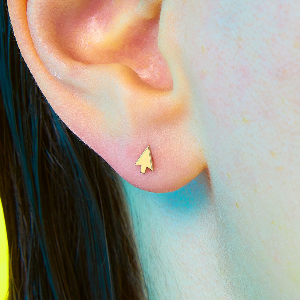Cursor Flat Back Earring