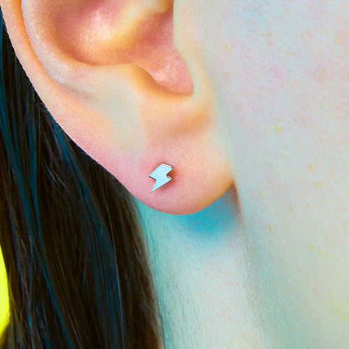 Bolt Flat Back Earring