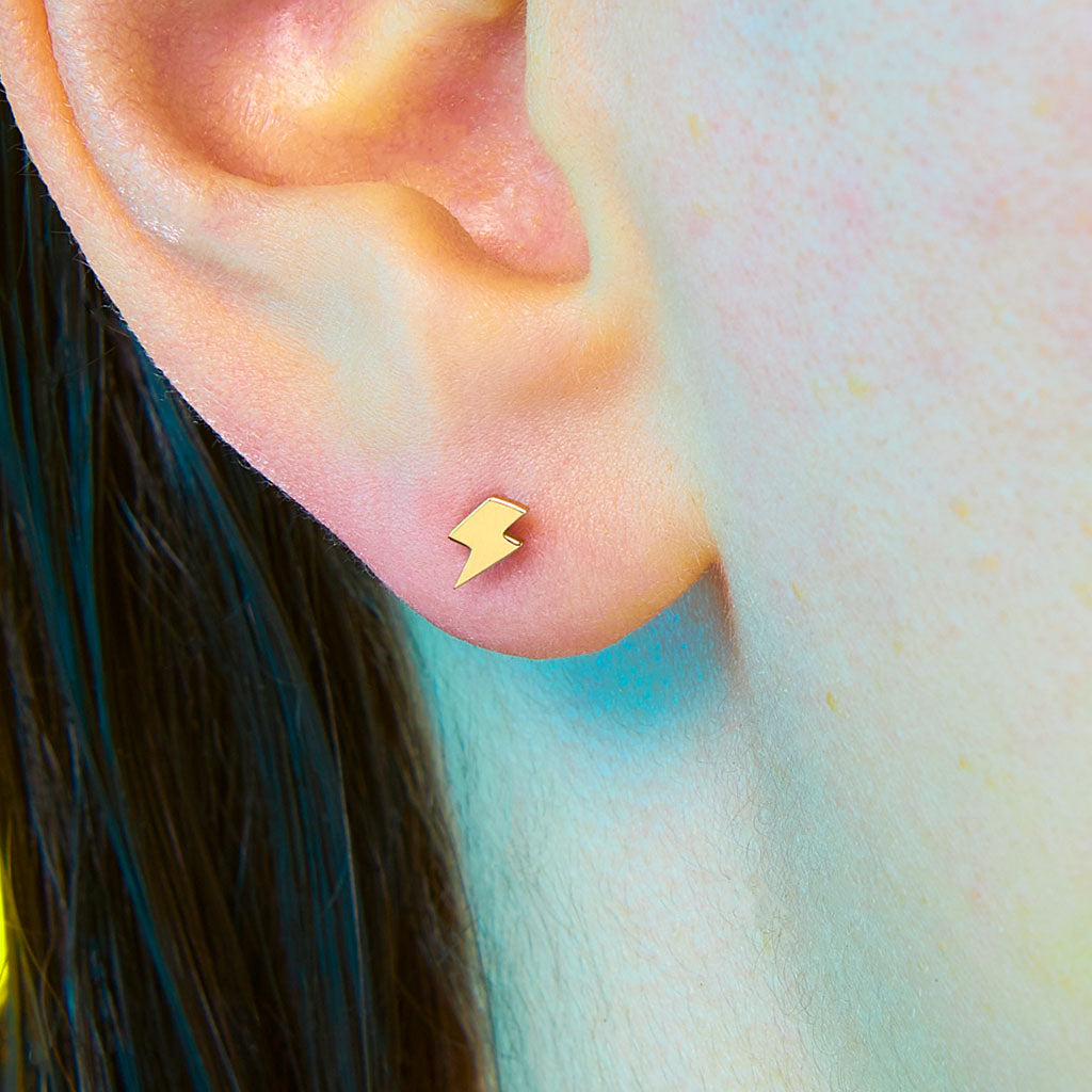 Bolt Flat Back Earring